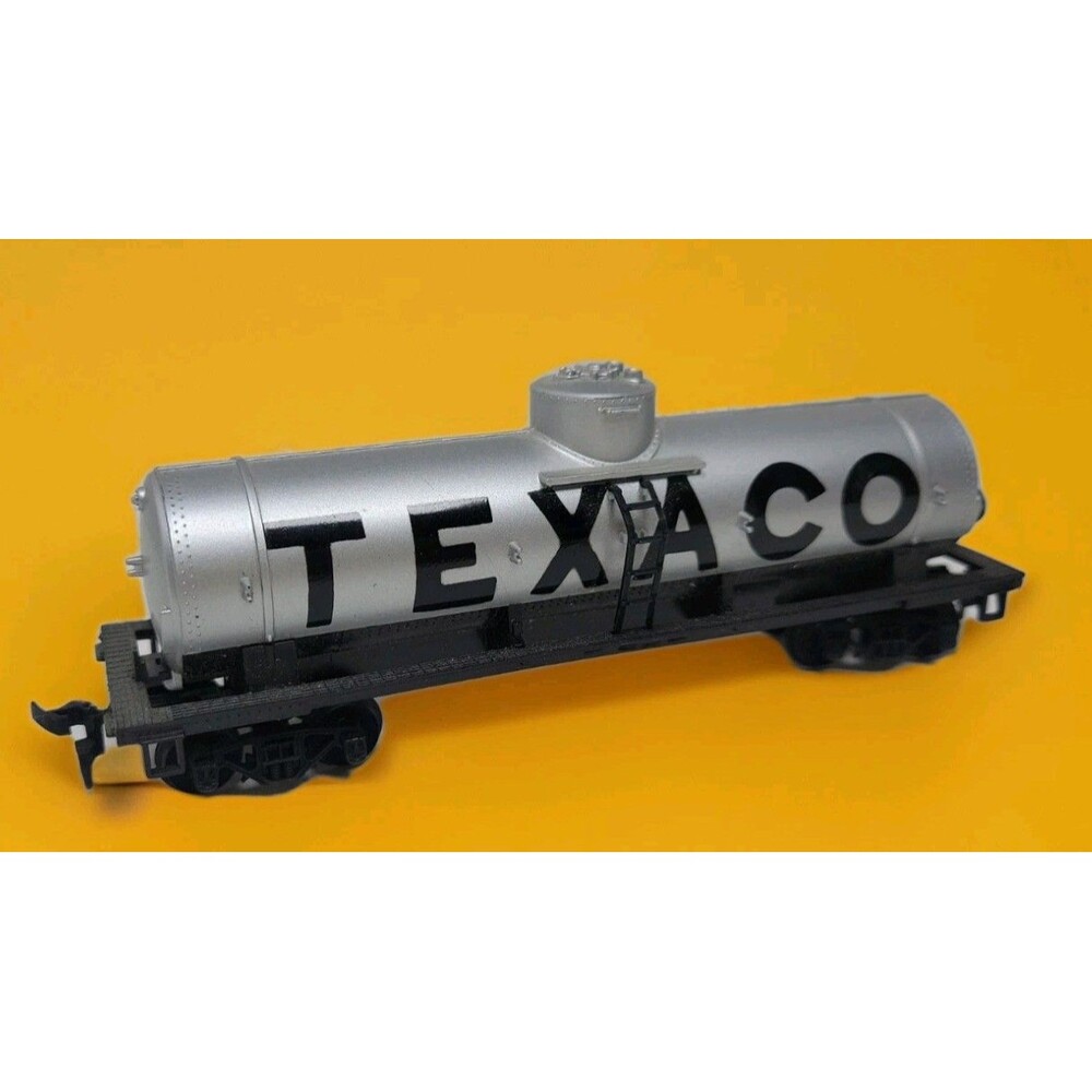 HO Gauge 1:87 Scale Plastic Silver TYCO TEXACO Single Dome Tanker Car